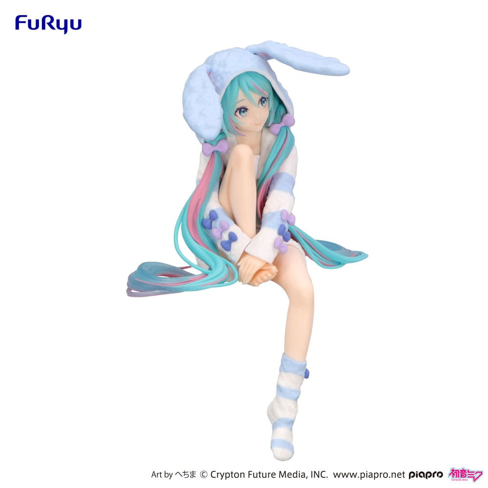 Hatsune Miku (Vocaloid) Noodle Stopper, Rabbit Ear Hood Pajama Blue Color Version