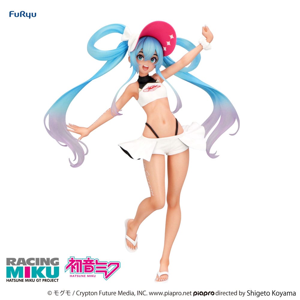 Hatsune Miku (Vocaloid) Hatsune Miku GT Project, Trio-Try-iT, Racing Miku 2024 Summer Holiday Version