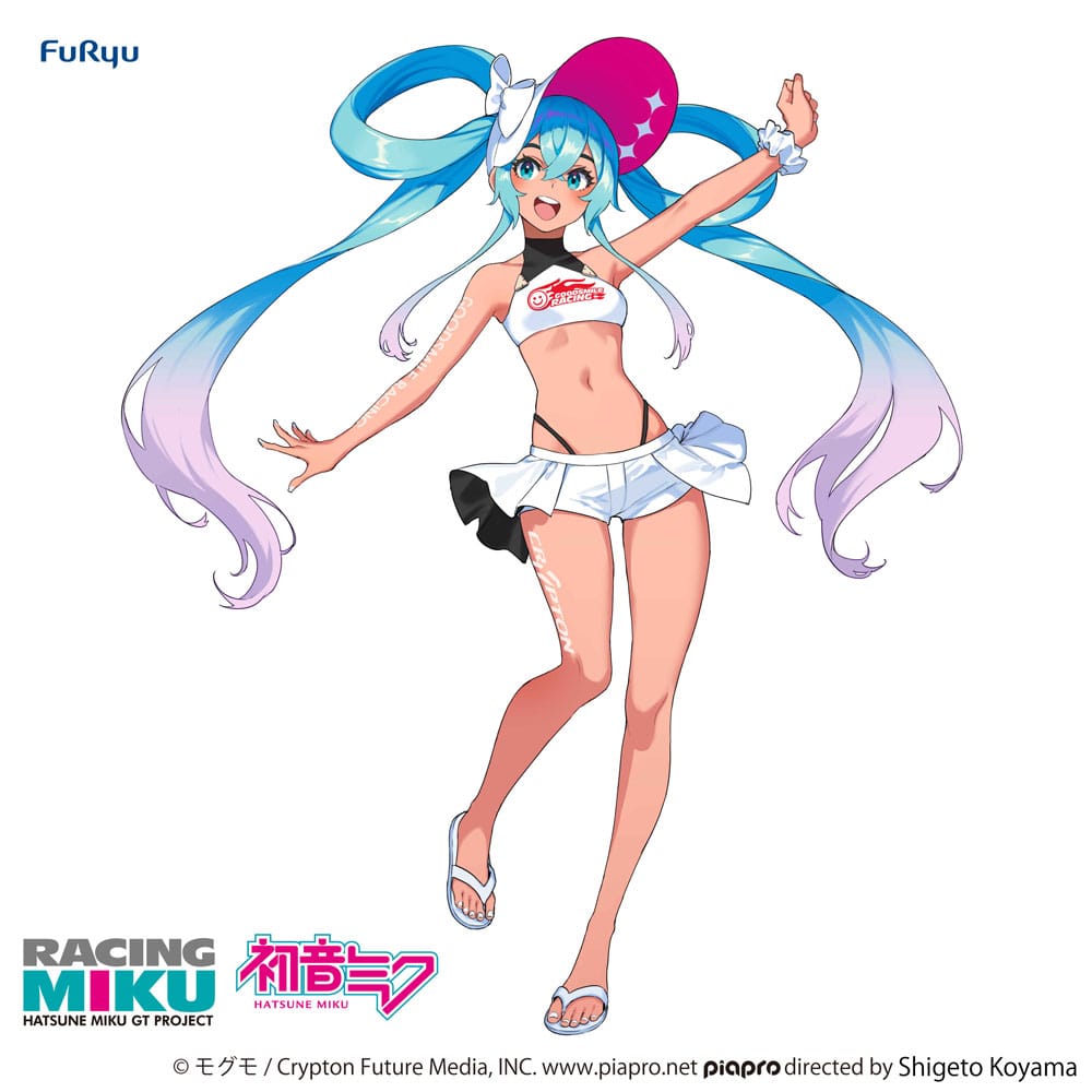 Hatsune Miku (Vocaloid) Hatsune Miku GT Project, Trio-Try-iT, Racing Miku 2024 Summer Holiday Version
