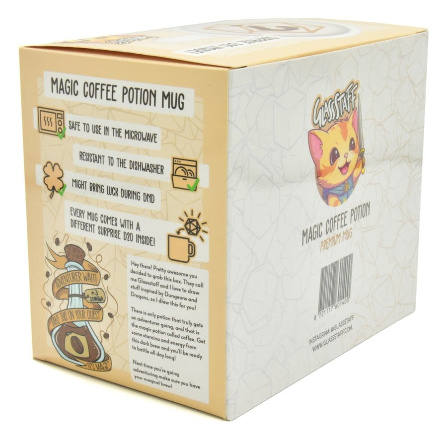 Glassstaff Gift Set Mug & Dice D20 Coffee Potion