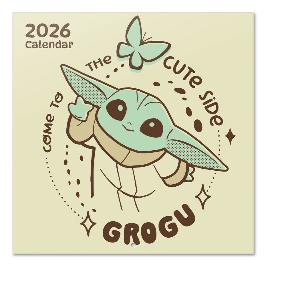 Star Wars The Mandalorian and Grogu 2027 Wall Calendar 30 x 30 cm