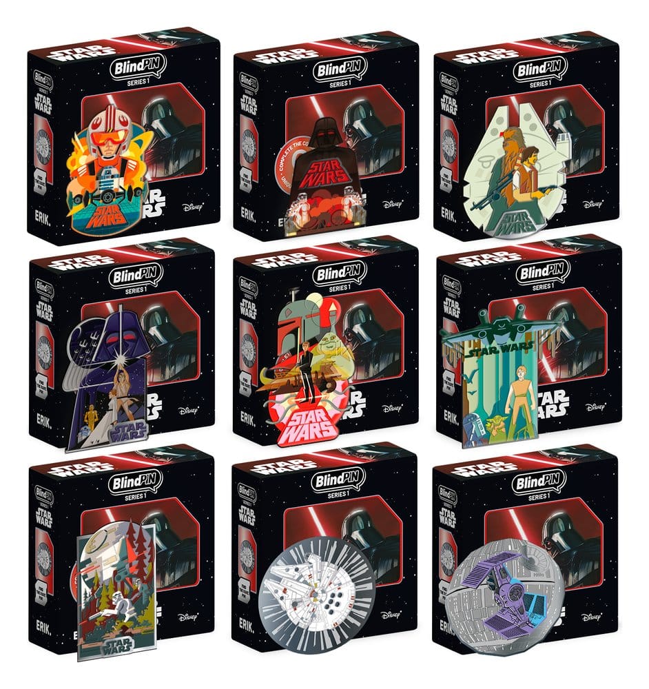 Star Wars Pin Badges Series 1 Display (24)