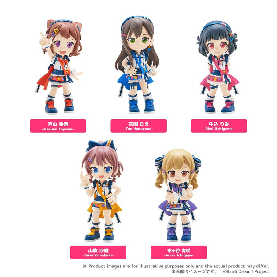 BanG Dream! Poppin'Party PalVerse PVC Figures 9 cm Assortment (6)