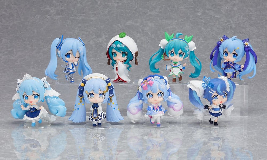 Character Vocal Series 01: Hatsune Miku Mini Figure Snow Miku All Stars Figure Collection Vol. 2 8 cm Blind Box Assortment (8)