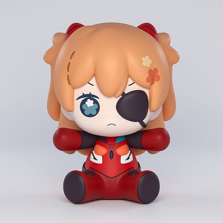 Asuka Shikinami Langley (Rebuild of Evangelion) Huggy Good Smile Chibi Figure, Eye Patch Version