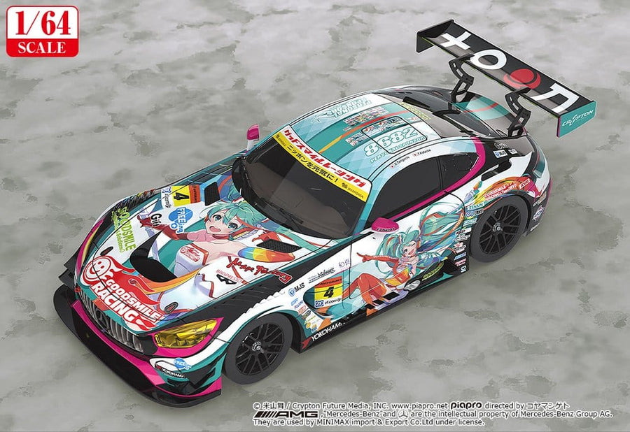 Hatsune Miku GT Project Vehicle 1/64 Good Smile Hatsune Miku AMG 2016 Super GT Ver. 7 cm