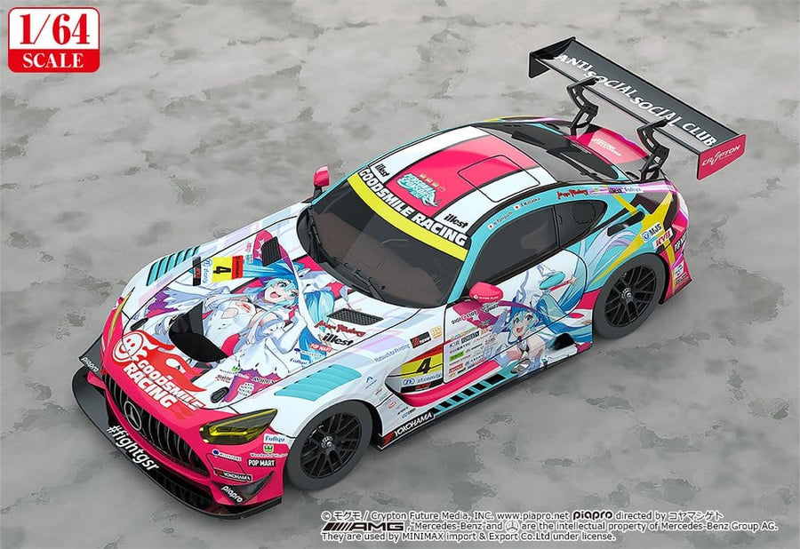 Hatsune Miku GT Project Vehicle 1/64 AMG 2024 Season Opening Ver. 7 cm