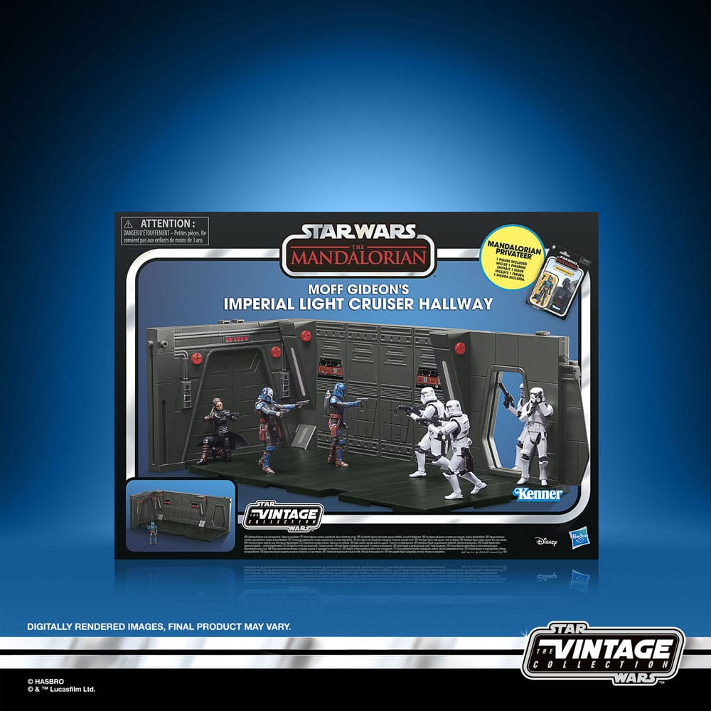 Star Wars -The Mandalorian Vintage Collection - Tantive IV Hallway with Mandalorian Privateer Figure