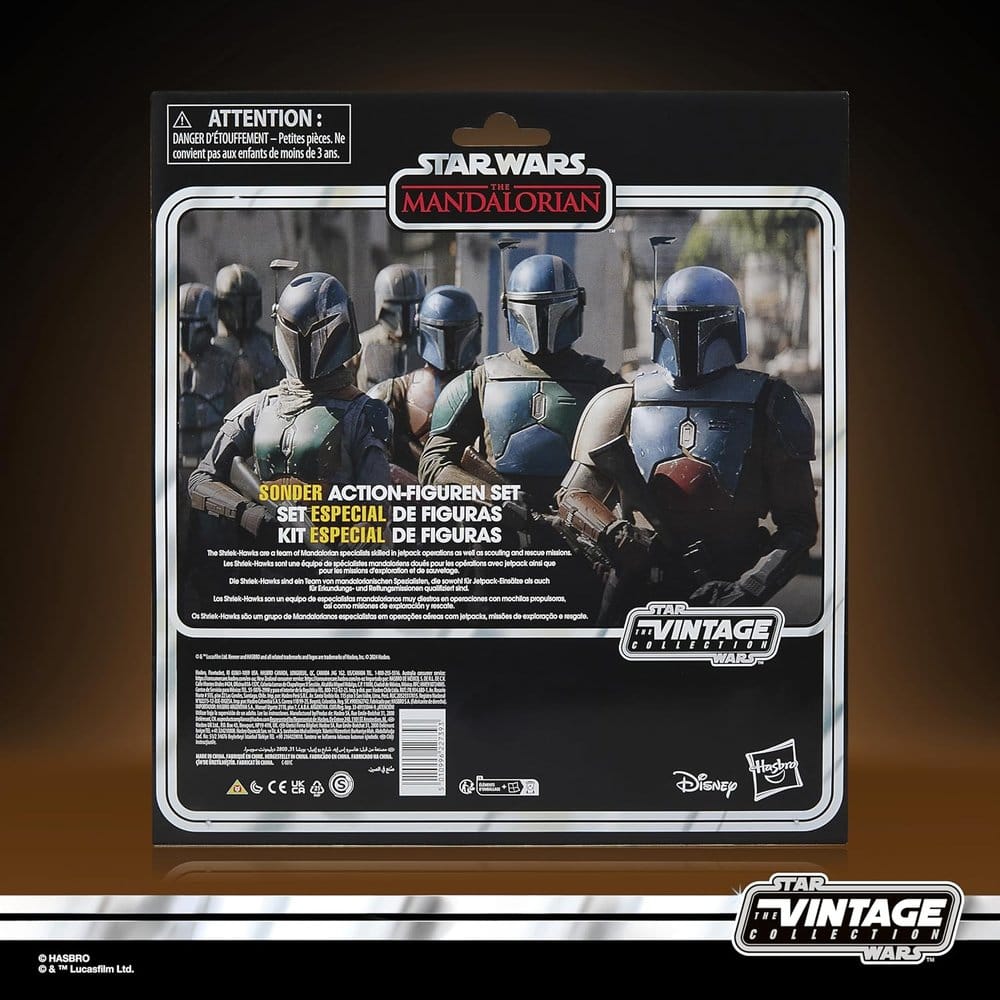 Star Wars The Mandalorian Vintage Collection Action Figure 4-Pack Mandalorian Shriek-Hawk 10 cm