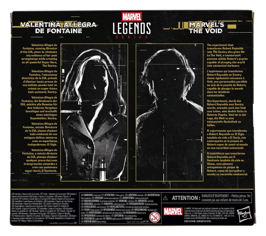 Thunderbolts Marvel Legends Action Figure 2-Pack Valentina Allegra de Fontaine & Marvel's The Void 15 cm