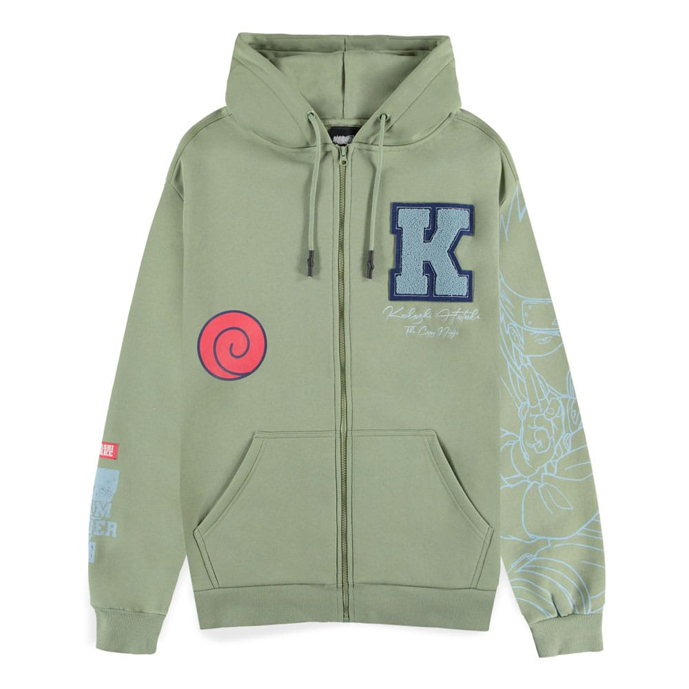 Naruto Zipper Hoodie Kakashi Size L