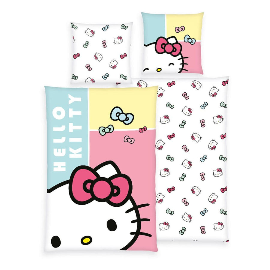 Hello Kitty - Duvet Set - Hello Kitty Bow 135 x 200 cm / 80 x 80 cm