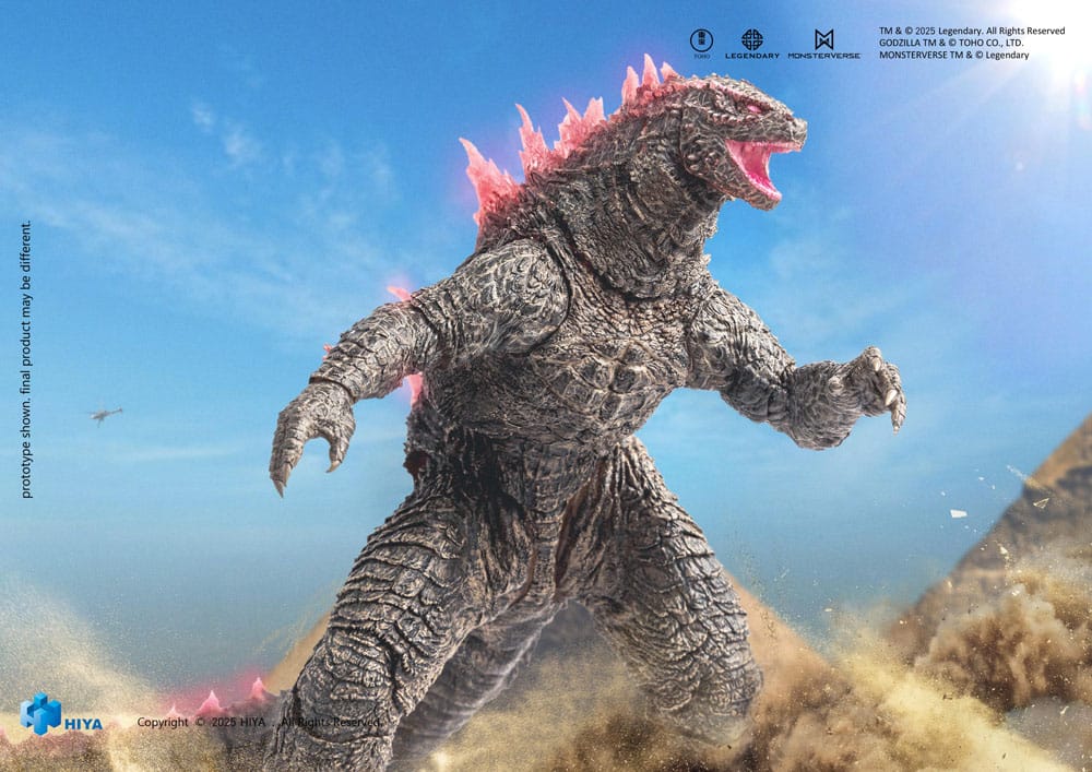 Godzilla x Kong The New Empire Exquisite Basic Action Figure Heat Ray Godzilla Evolved Ver. 18 cm