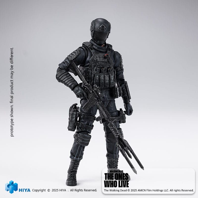 The Walking Dead: The Ones Who Lived Exquisite Mini Action Figure 1/18 CRM Soldier 10 cm