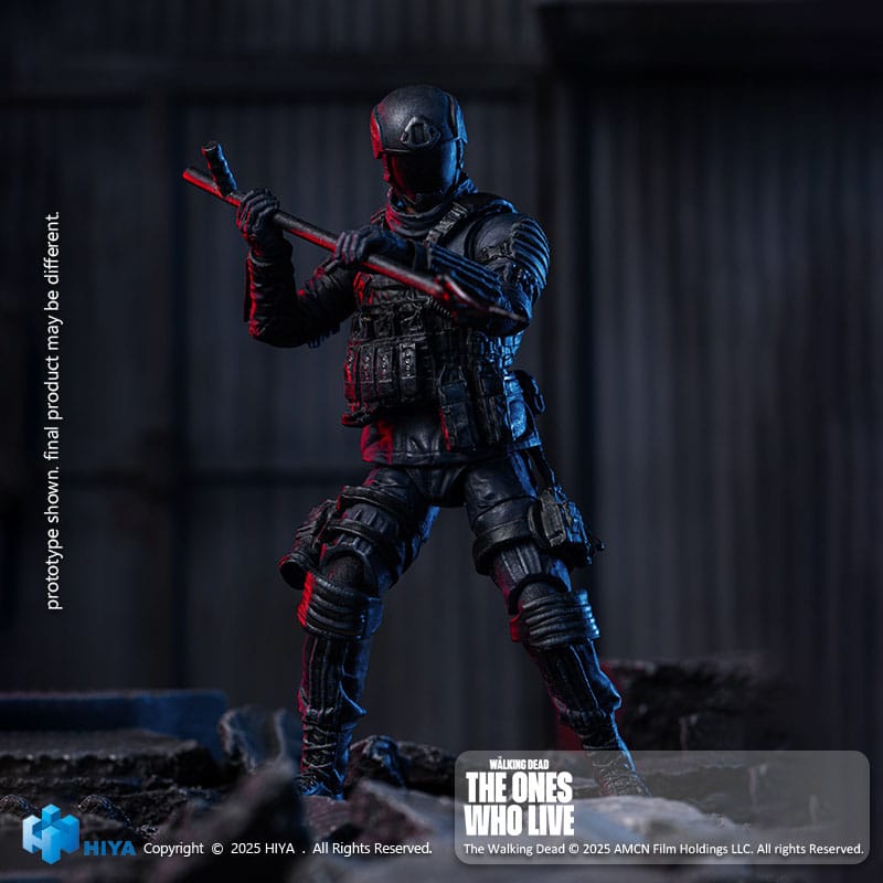 The Walking Dead: The Ones Who Lived Exquisite Mini Action Figure 1/18 CRM Soldier 10 cm