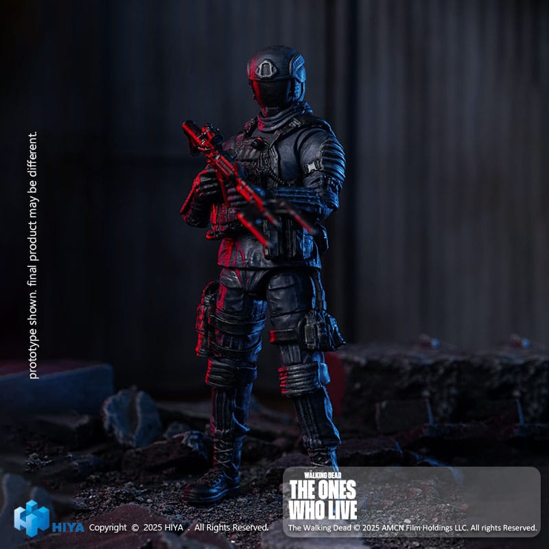 The Walking Dead: The Ones Who Lived Exquisite Mini Action Figure 1/18 CRM Soldier 10 cm
