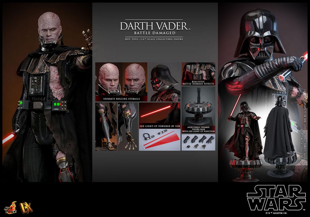 Star Wars - Action Figure 1/6 - Darth Vader (Battle Damaged)
