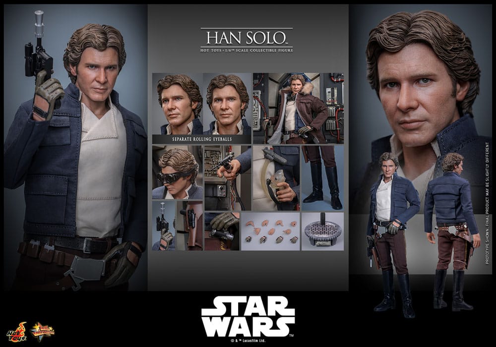 Star Wars Episode V Movie Masterpiece Action Figure 1/6 Han Solo 31 cm