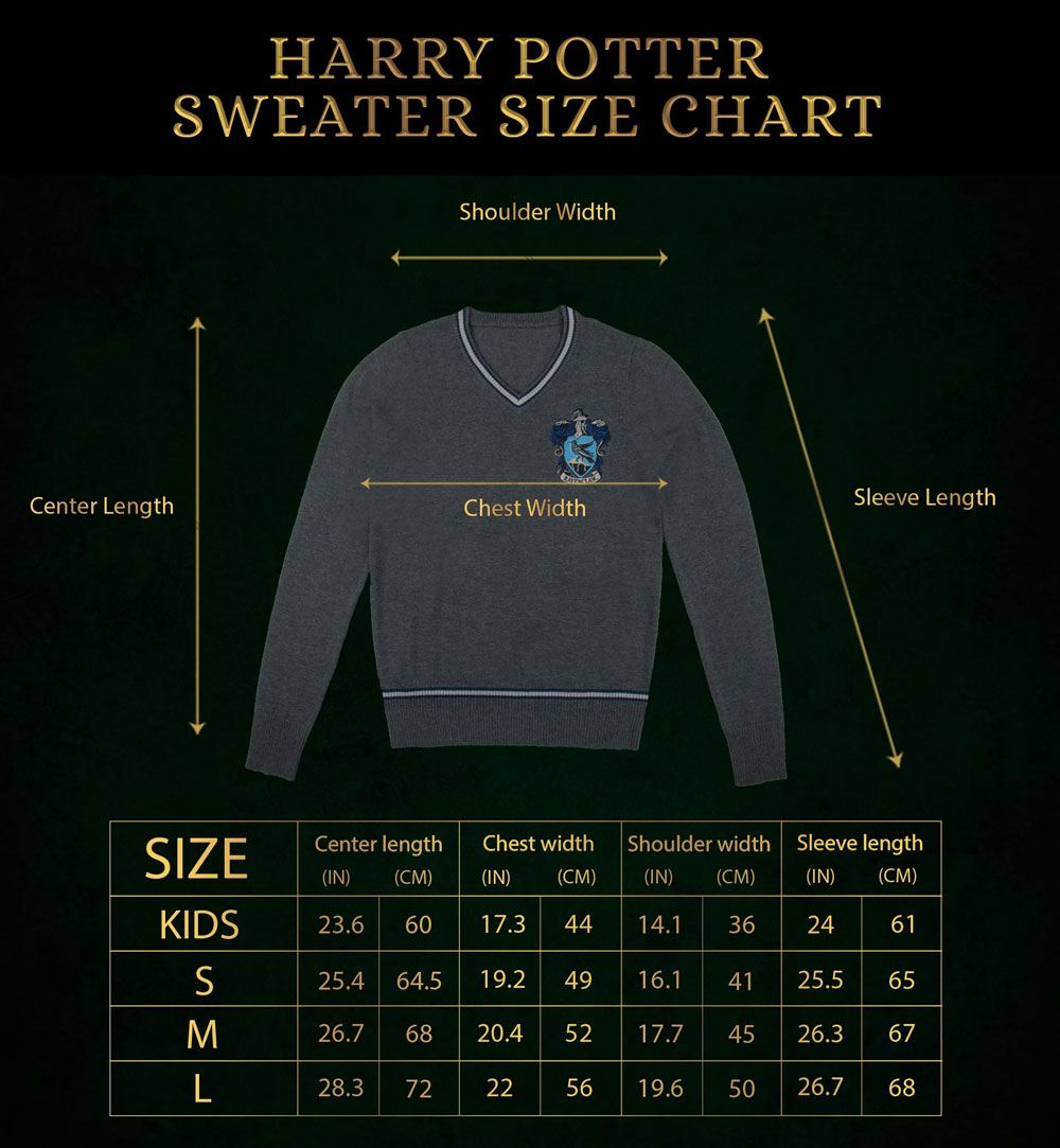 Harry Potter Knitted Sweater Ravenclaw Size M