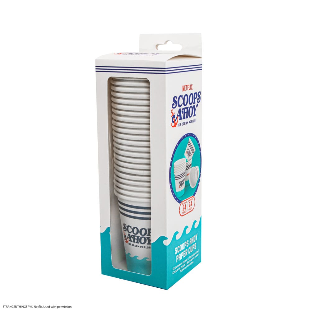 Stranger Things Set of 24 Paper Cups Scoops Ahoy