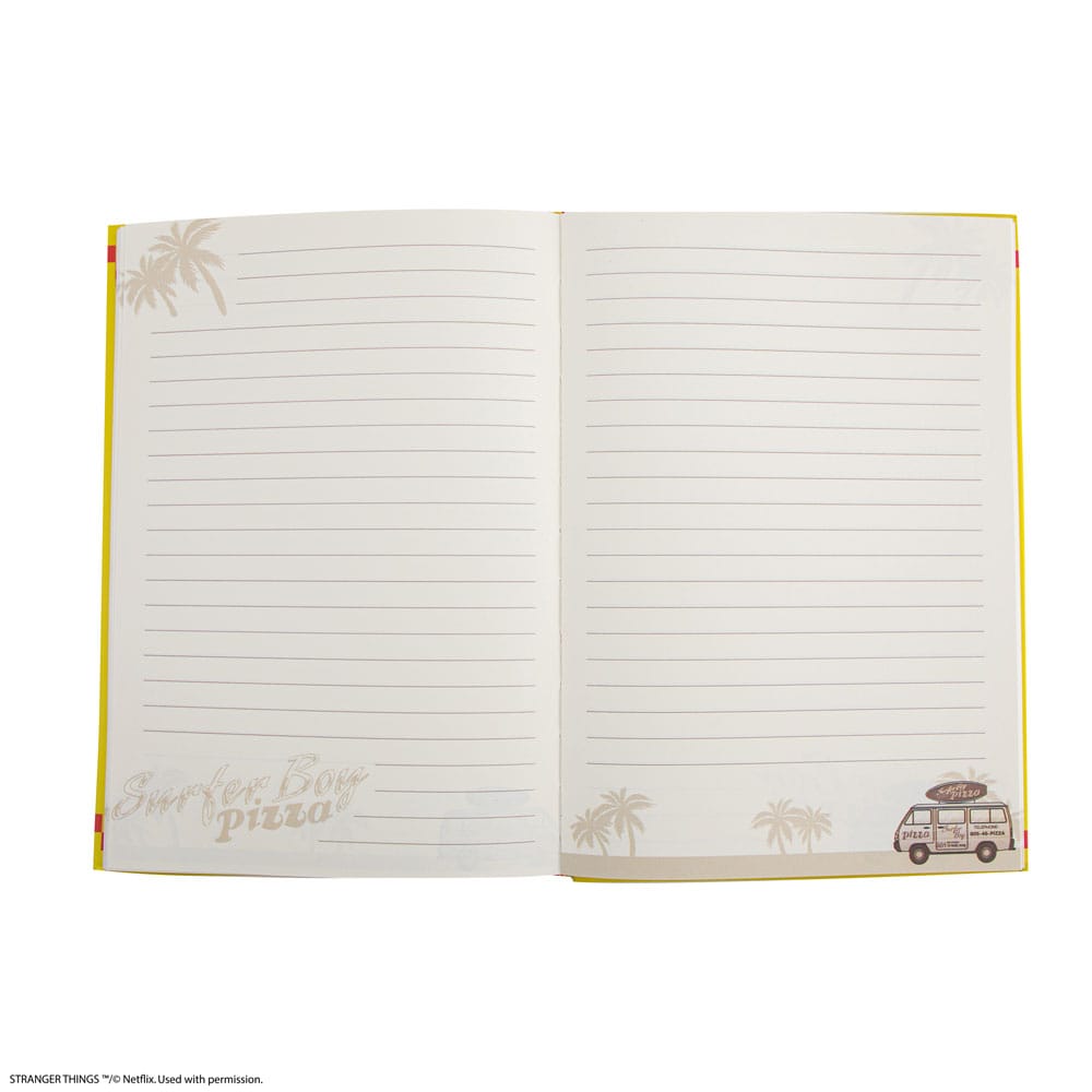 Stranger Things Notebook Surfer Boy Pizza Hardcover