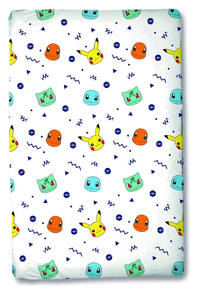 Pokémon Fitted Sheet Head 90 x 200 cm