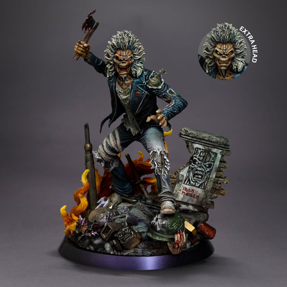 Iron Maiden Art Scale Statue 1/10 Eddie 50th Year Anniversary 22 cm