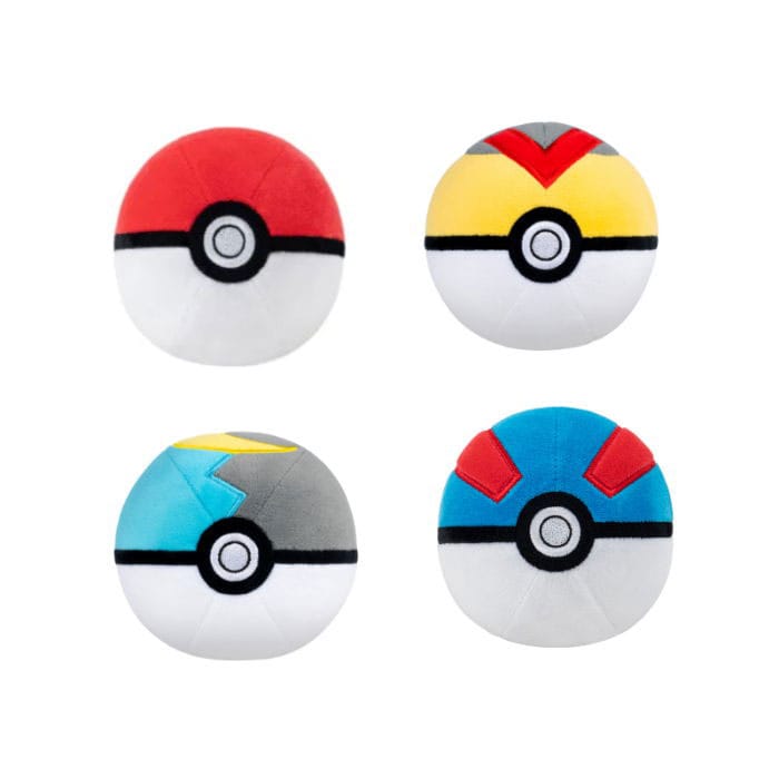 Pokémon Plush Figure Pokeball Version 6 10 cm Assortment (6)