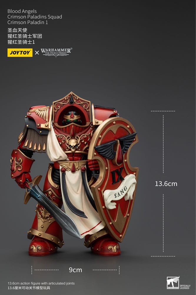 Warhammer The Horus Heresy - Action Figure 1/18 - Blood Angels Crimson Paladins Squad Crimson Paladin