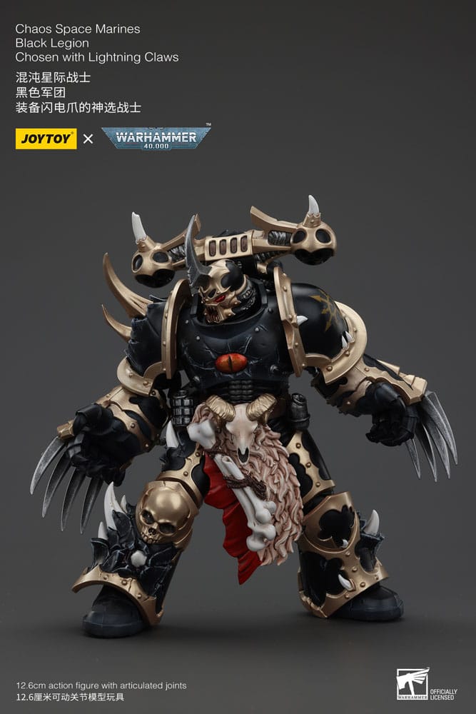 Warhammer 40K - Actionfigure - Chaos Space Marines Black Legion Chosen with Lightning Claws