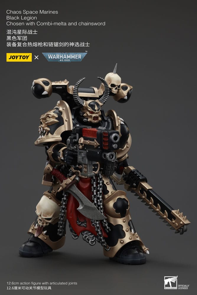 Warhammer 40K - Action figure - Chaos Space Marines Black Legion Chosen with Combi-melta and chainsword
