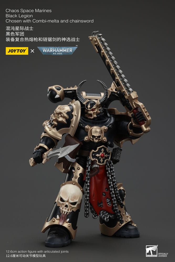 Warhammer 40K - Action figure - Chaos Space Marines Black Legion Chosen with Combi-melta and chainsword