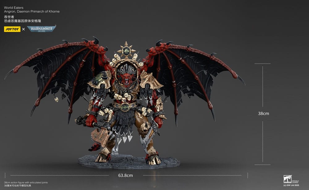 Warhammer 40k Actionfigure - World Eaters Angron Daemon Primarch of Khorne 48 cm