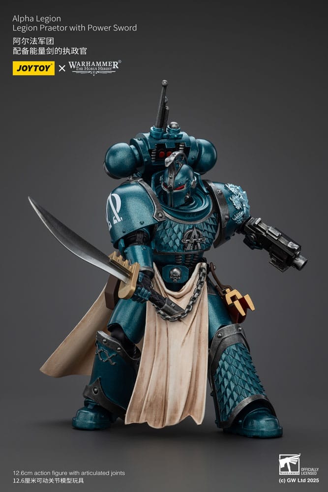 Warhammer The Horus Heresy Action Figure Alpha Legion Praetor with Power Sword 20 cm