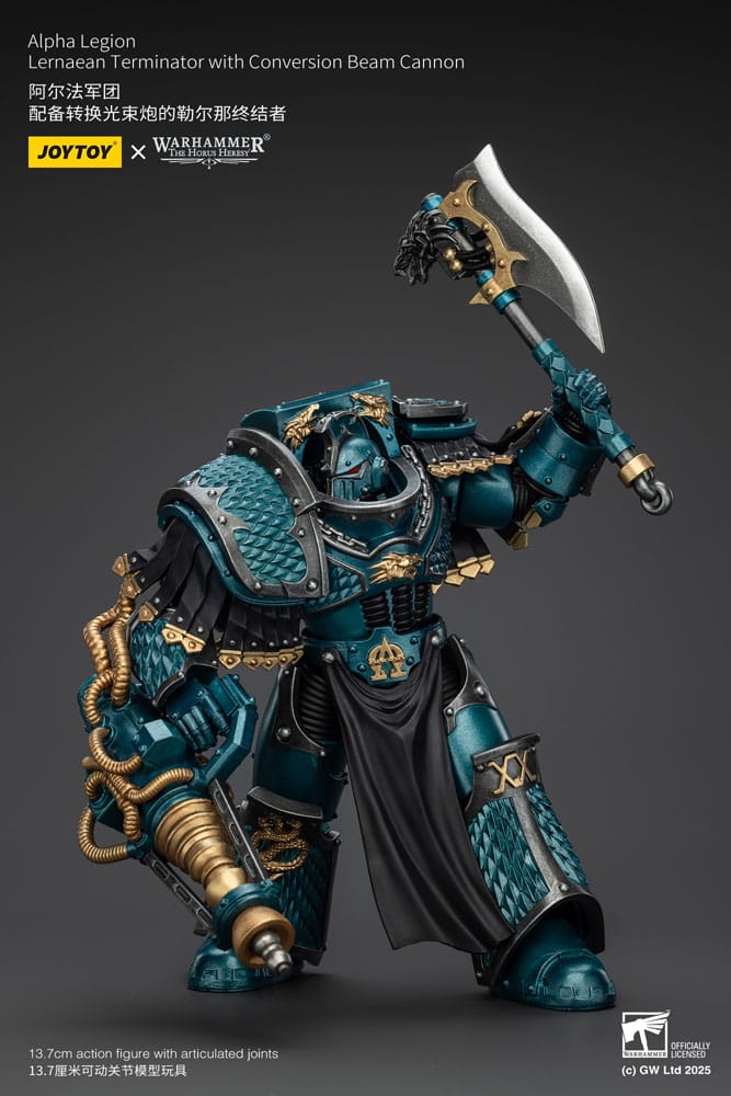 Warhammer The Horus Heresy Action Figure Alpha Legion Lernaean Terminator with Conversion Beam Cannon 20 cm
