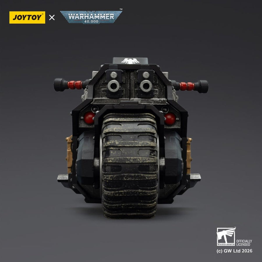 Warhammer 40,000 Raider-pattern Combat Bike Raven Guard with twin-linked bolt rifles 22 cm