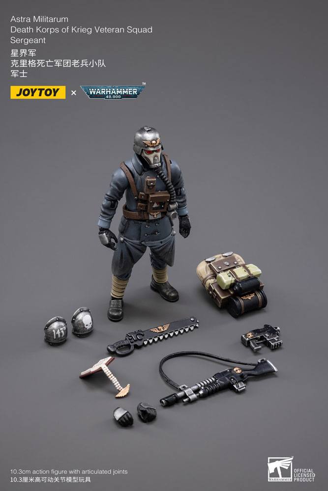 Warhammer 40K - Action Figure 1/18 - Death Korps of Krieg Veteran Squad Sergeant