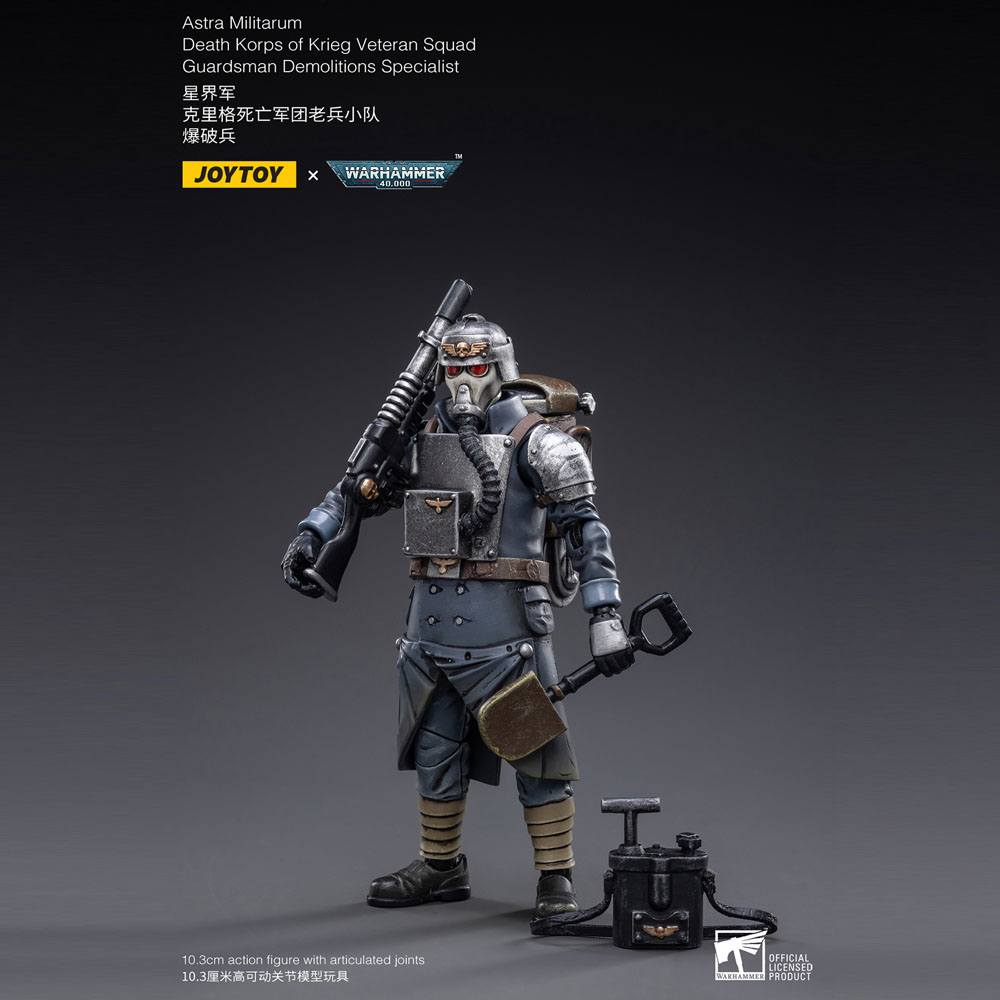 Warhammer 40K - Action Figure 1/18 - Death Korps of Krieg Veteran Squad Guardsman Demolitions Specialist