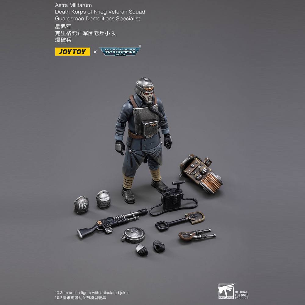 Warhammer 40K - Action Figure 1/18 - Death Korps of Krieg Veteran Squad Guardsman Demolitions Specialist
