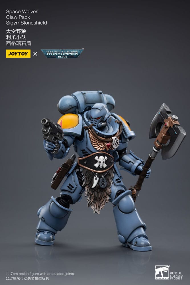 Warhammer 40K - Action Figure 1/18 - Space Wolves Claw Pack Sigyrr Stoneshield