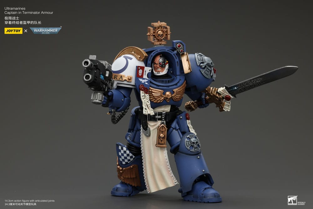 Warhammer 40K - Action Figure 1/18 - Ultramarines Captain In Terminator Armour
