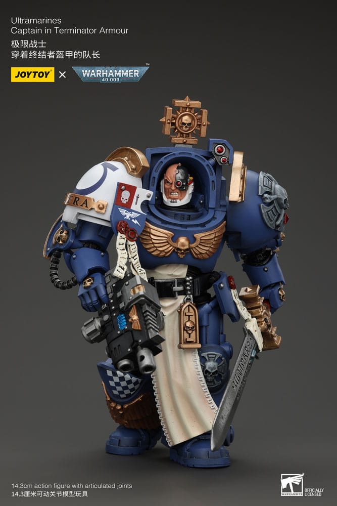 Warhammer 40K - Action Figure 1/18 - Ultramarines Captain In Terminator Armour