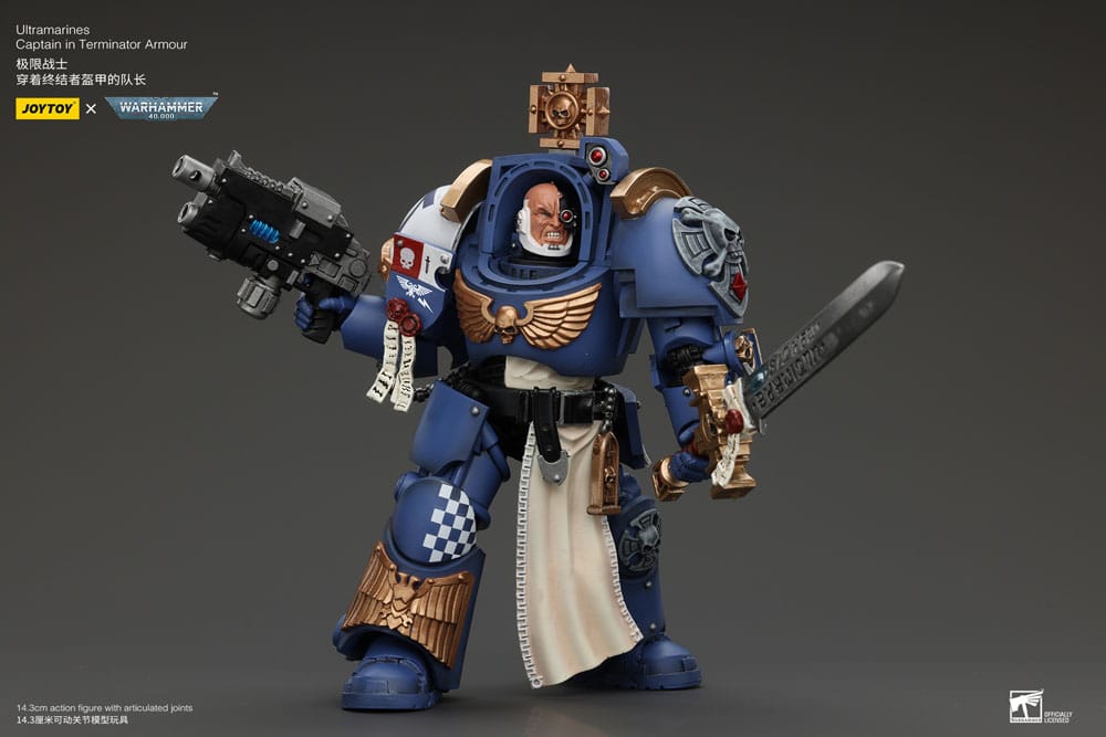 Warhammer 40K - Action Figure 1/18 - Ultramarines Captain In Terminator Armour