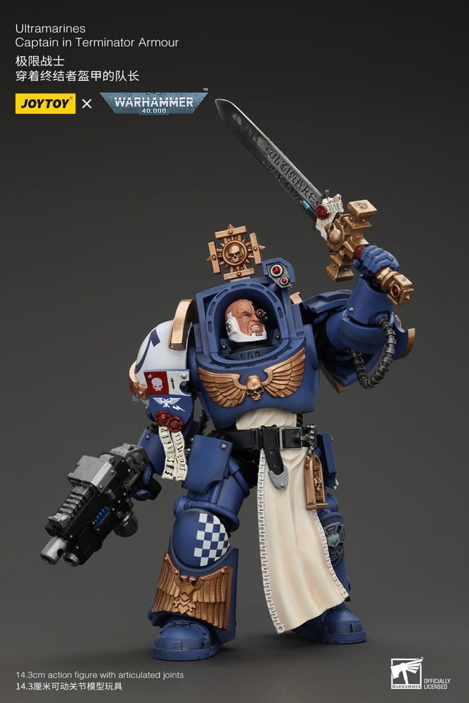 Warhammer 40K - Action Figure 1/18 - Ultramarines Captain In Terminator Armour