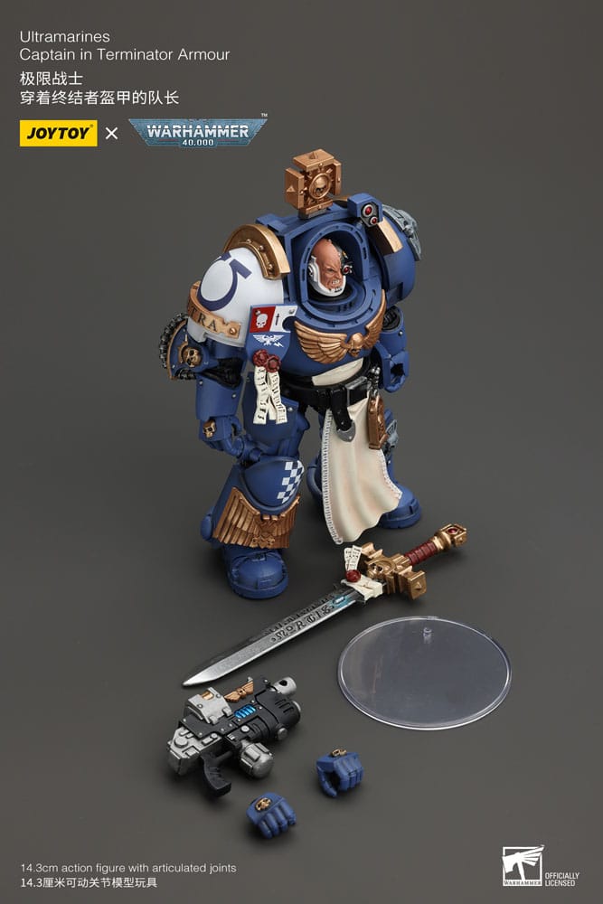 Warhammer 40K - Action Figure 1/18 - Ultramarines Captain In Terminator Armour