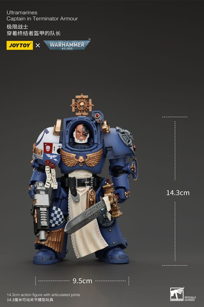 Warhammer 40K - Action Figure 1/18 - Ultramarines Captain In Terminator Armour