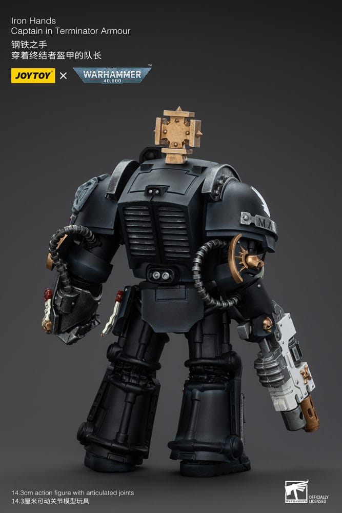 Warhammer 40K - Action Figure 1/18 - Iron Hands Captain in Terminator Armour