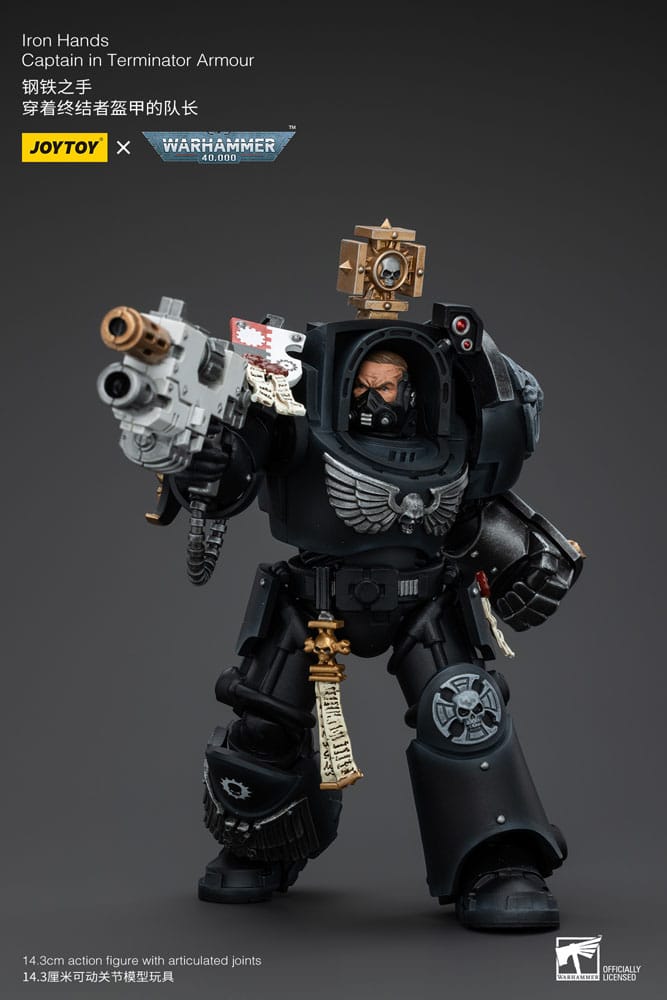 Warhammer 40K - Action Figure 1/18 - Iron Hands Captain in Terminator Armour