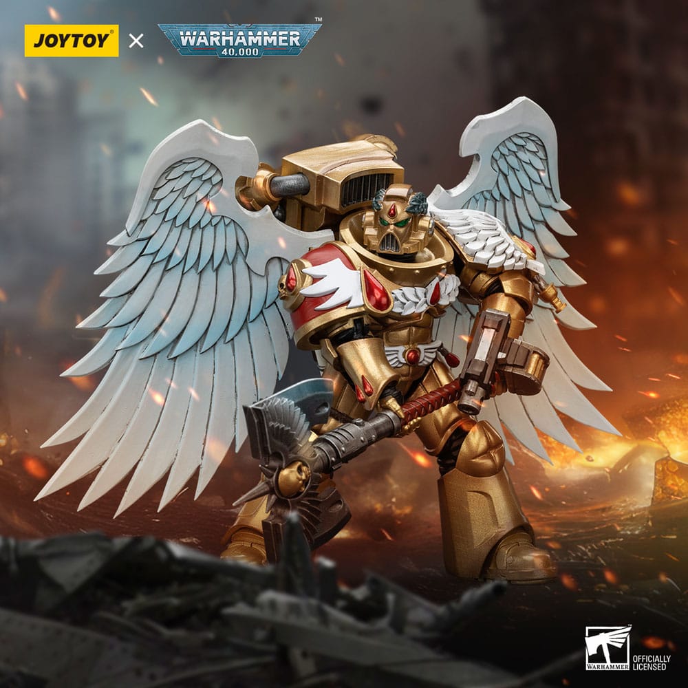 Warhammer 40,000 - Action Figure 1/18 - Blood Angels Sanguinary Guard with Encarmine Axe