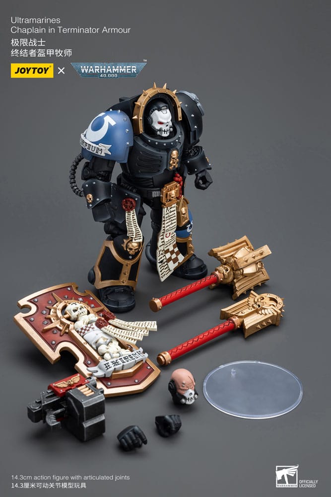 Warhammer 40K - Action Figure 1/18 - Ultramarines Chaplain in Terminator Armour